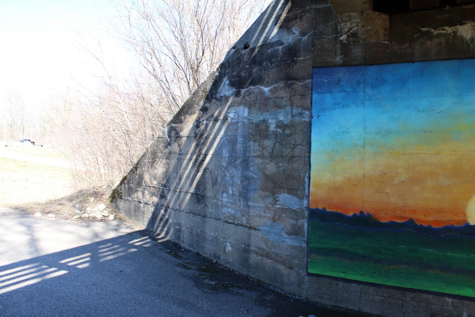 Northeast wing wall